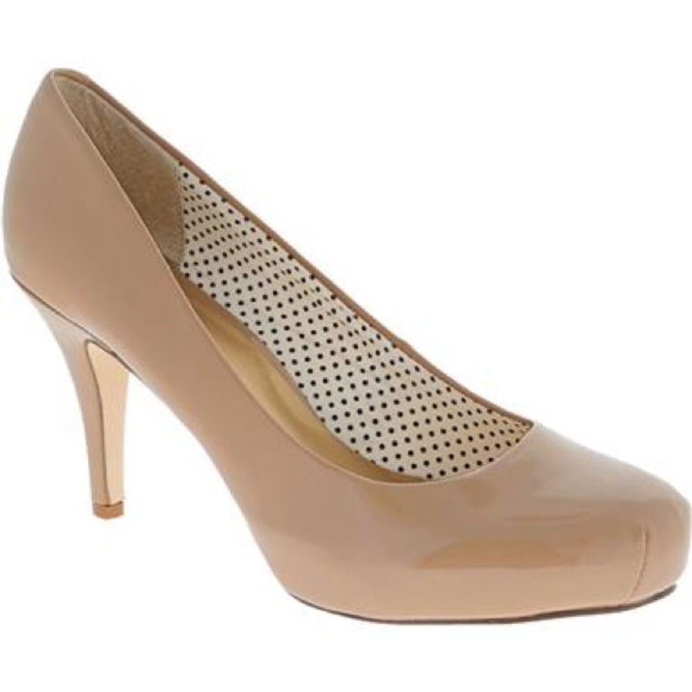 Madden Girl Getta Nude Patent Pump